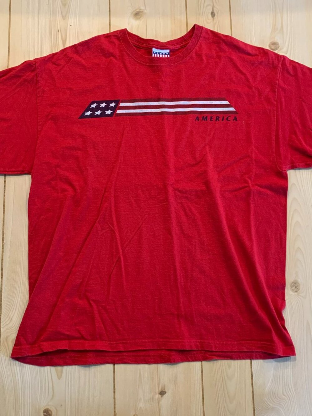 Vintage Y2K America United States American Flag Patriotic USA T-Shirt XL
